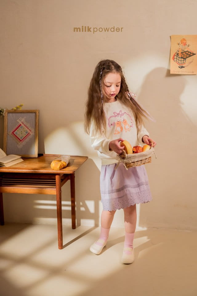 Milk Powder - Korean Children Fashion - #childofig - Ribbon Sweatshirt - 8