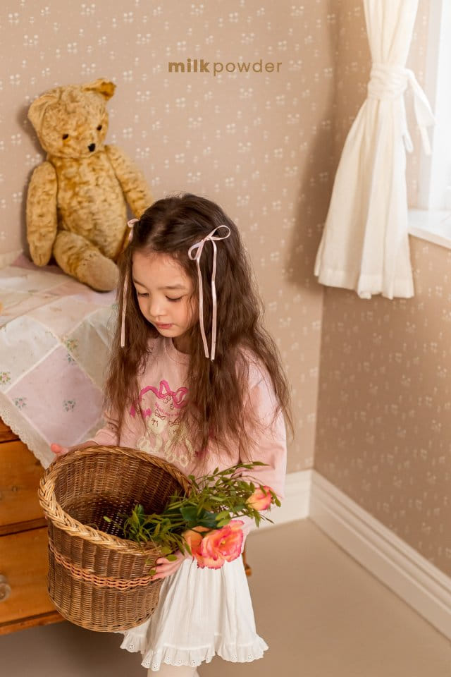 Milk Powder - Korean Children Fashion - #designkidswear - Ribbon Sweatshirt - 10