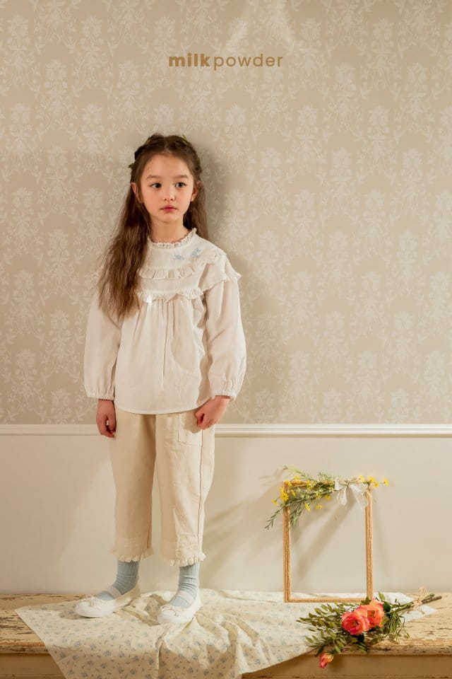 Milk Powder - Korean Children Fashion - #designkidswear - Ruffle Blouse - 3