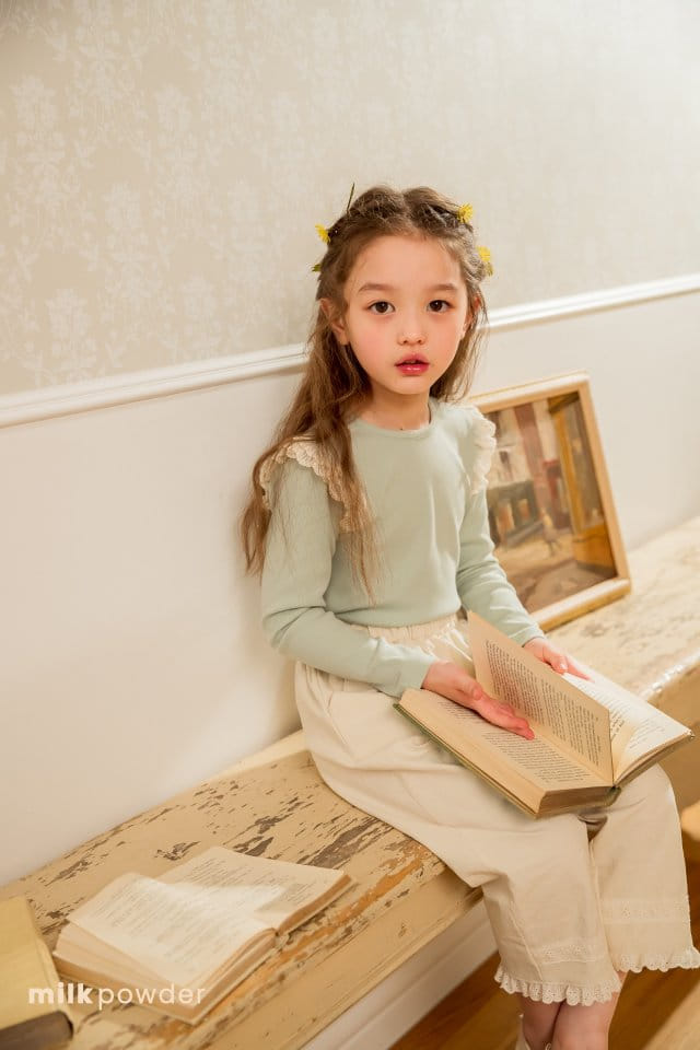 Milk Powder - Korean Children Fashion - #fashionkids - Lime Pants - 2