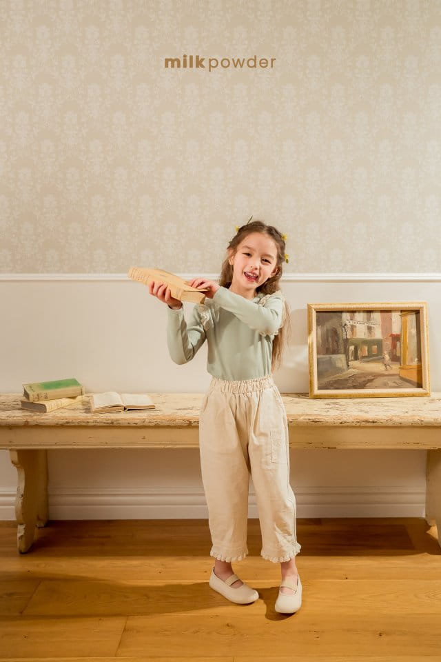 Milk Powder - Korean Children Fashion - #kidsshorts - Lime Pants - 3