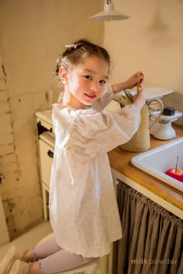 Milk Powder - Korean Children Fashion - #kidsshorts - Flora One-Piece - 4