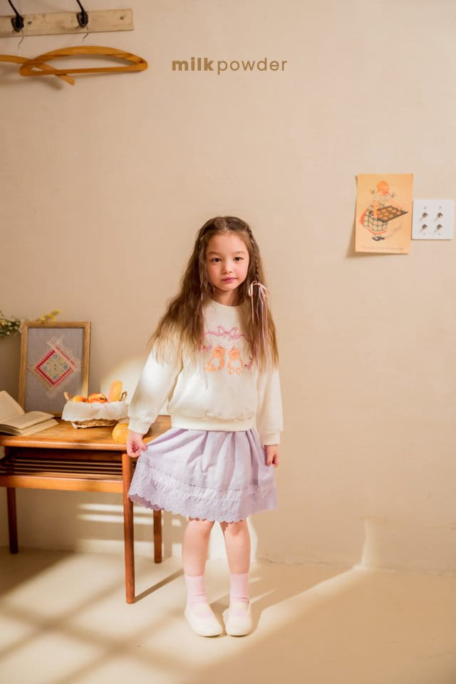 Milk Powder - Korean Children Fashion - #minifashionista - Ribbon Sweatshirt - 5