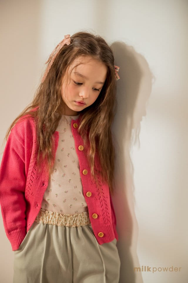 Milk Powder - Korean Children Fashion - #todddlerfashion - Bom Bom Knit Cardigan - 9