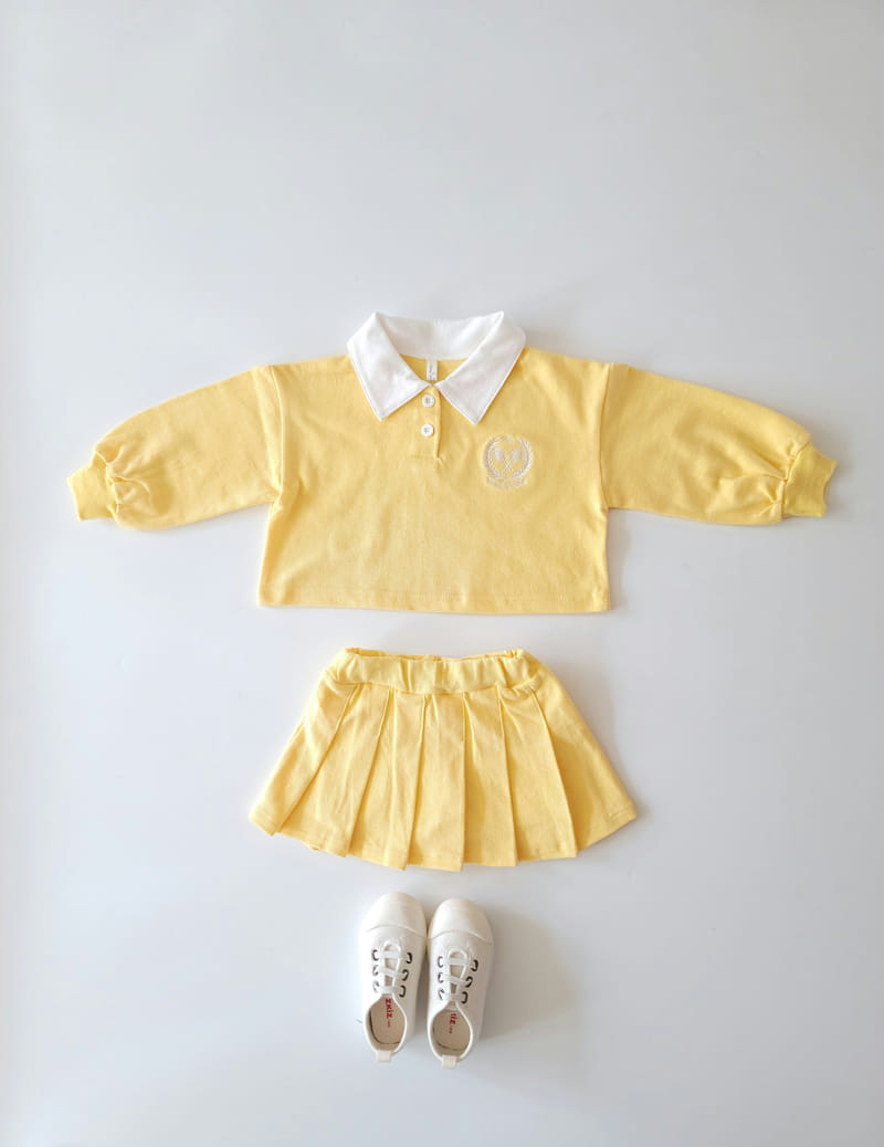 Million Dollar Baby - Korean Children Fashion - #childrensboutique - PK Skirt Top Bottom Set - 8