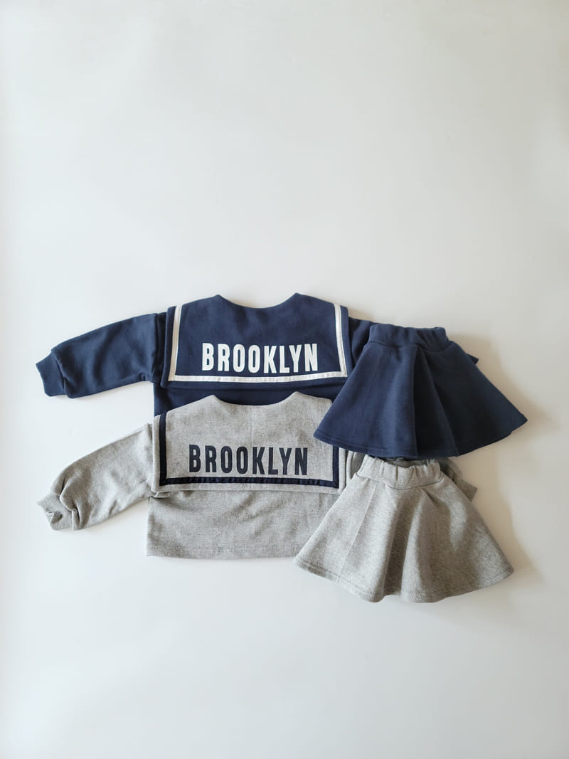 Million Dollar Baby - Korean Children Fashion - #childrensboutique - Sailor Skirt Top Bottom Set - 7