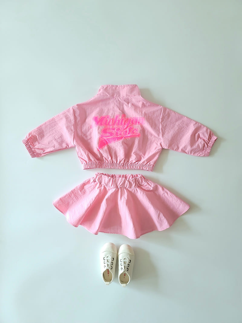 Million Dollar Baby - Korean Children Fashion - #childrensboutique - Anorak Skirt Top Bottom Set - 6