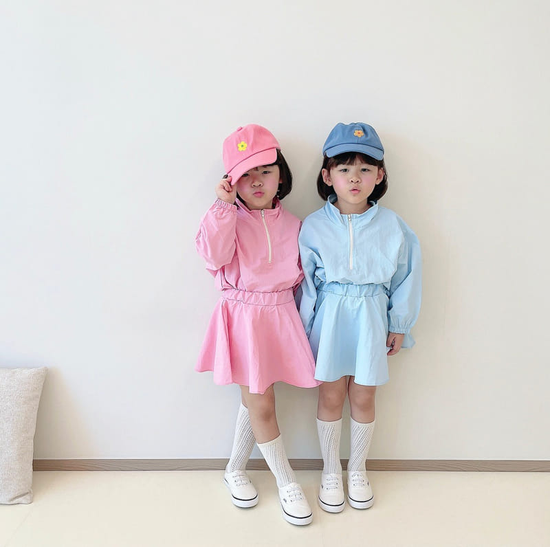 Million Dollar Baby - Korean Children Fashion - #kidsshorts - Anorak Skirt Top Bottom Set - 10