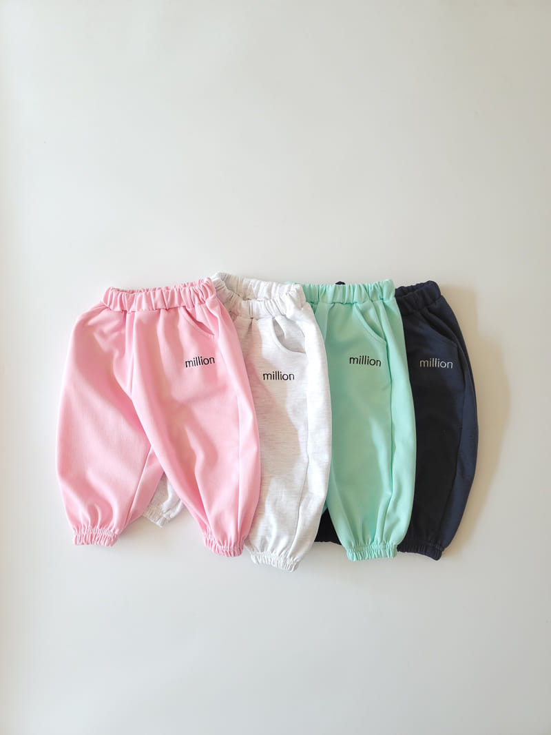 Million Dollar Baby - Korean Children Fashion - #kidsshorts - Million Jogger Pants - 3
