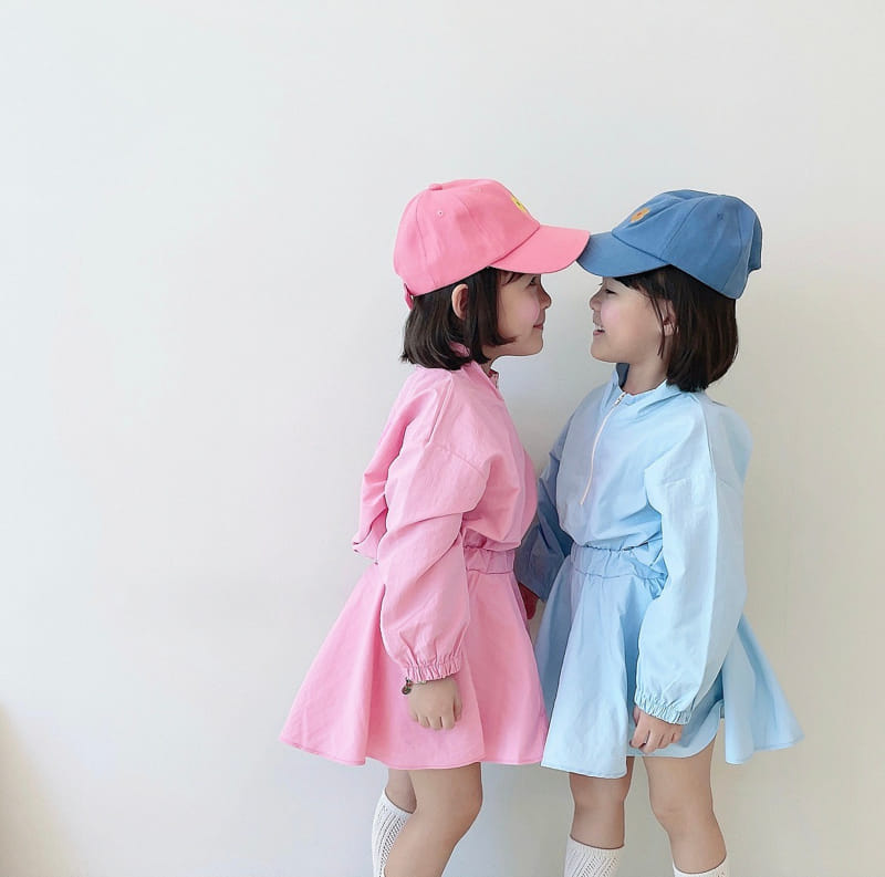 Million Dollar Baby - Korean Children Fashion - #kidsstore - Anorak Skirt Top Bottom Set - 11