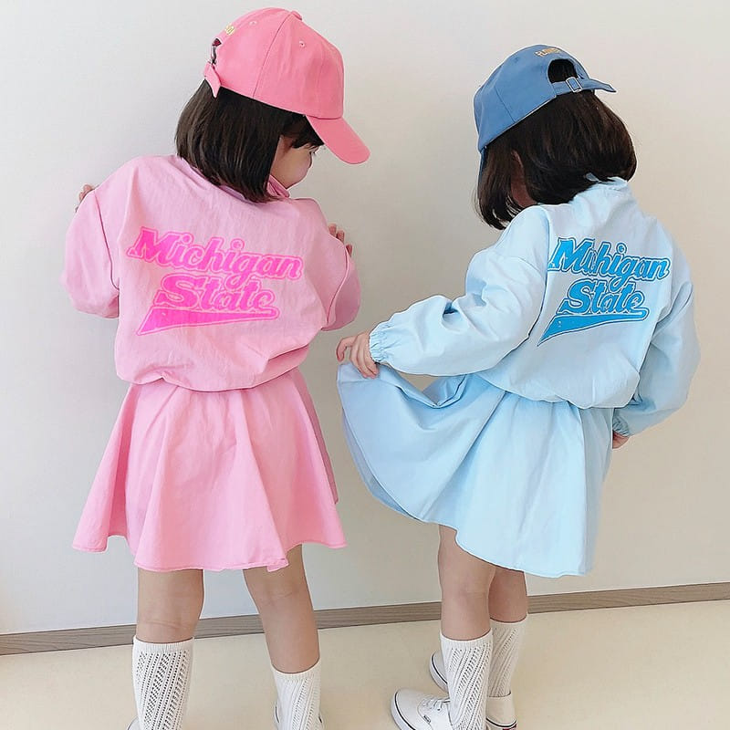 Million Dollar Baby - Korean Children Fashion - #magicofchildhood - Anorak Skirt Top Bottom Set