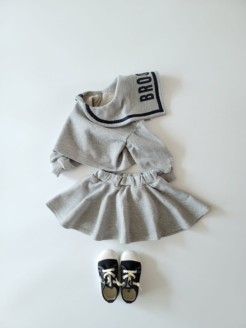 Million Dollar Baby - Korean Children Fashion - #minifashionista - Sailor Skirt Top Bottom Set - 3