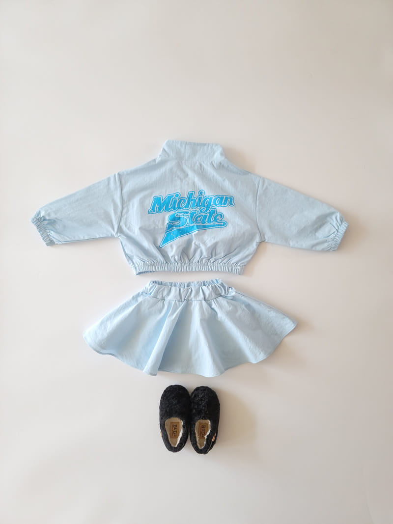 Million Dollar Baby - Korean Children Fashion - #minifashionista - Anorak Skirt Top Bottom Set - 2