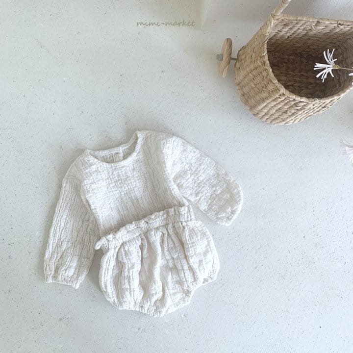 Mimi Market - Korean Baby Fashion - #babyboutique - Beaver Top + Bloomer Set - 6
