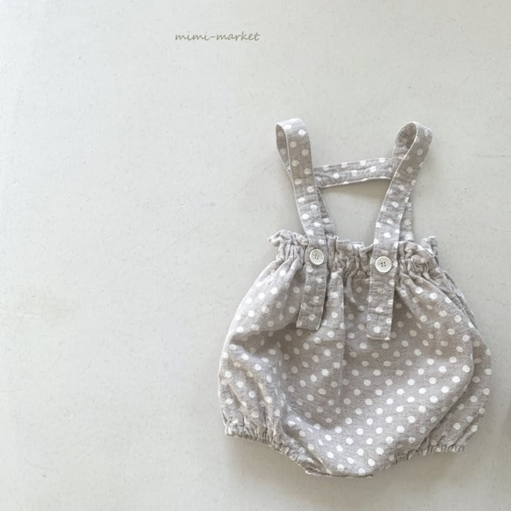 Mimi Market - Korean Baby Fashion - #babyboutique - Dot Jar Suspender Pants - 5