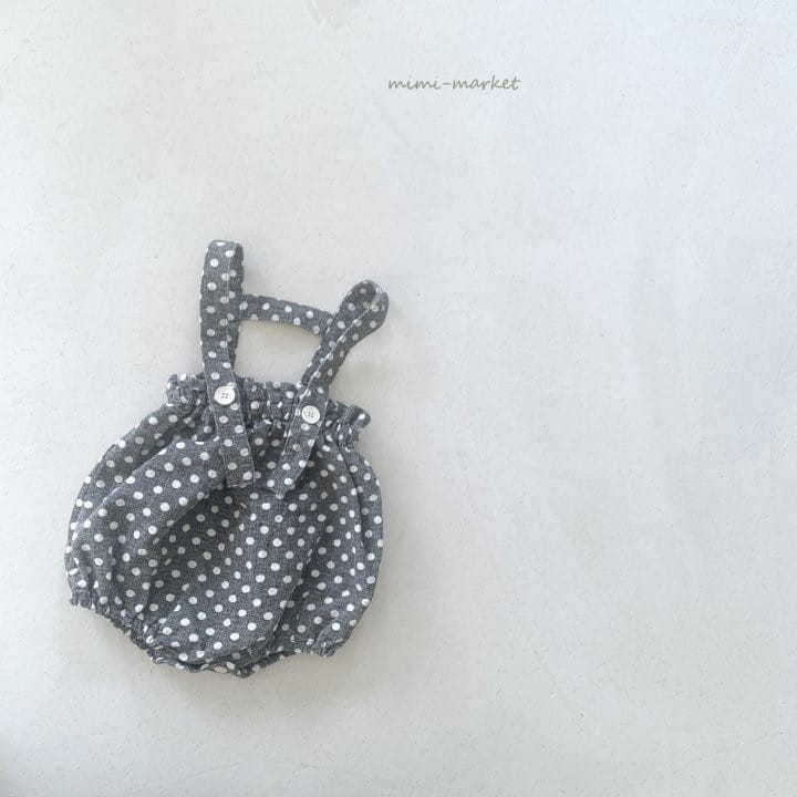 Mimi Market - Korean Baby Fashion - #babyboutique - Dot Jar Suspender Pants - 6