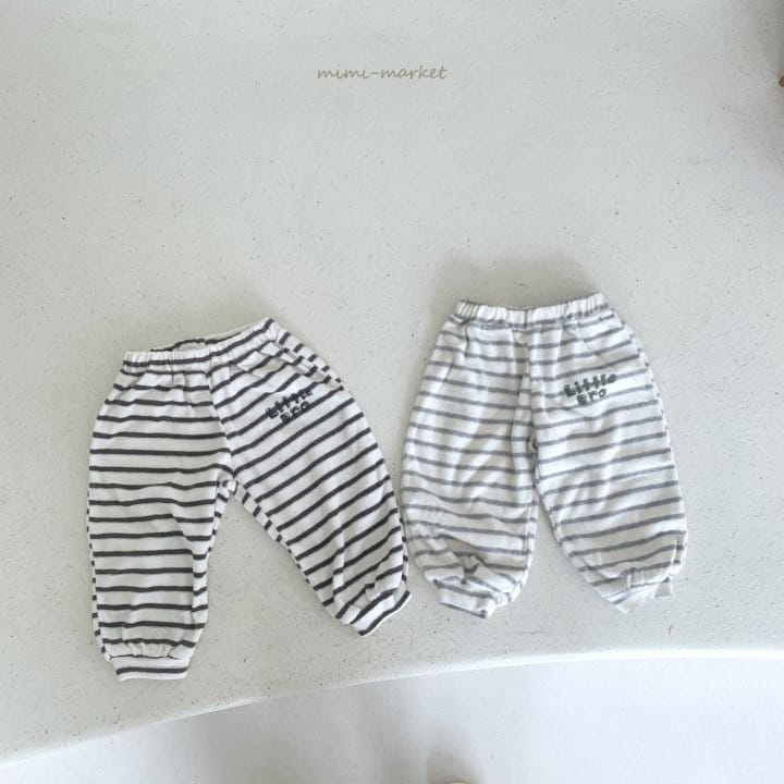 Mimi Market - Korean Baby Fashion - #babyboutique - Stripe Terry Pants
