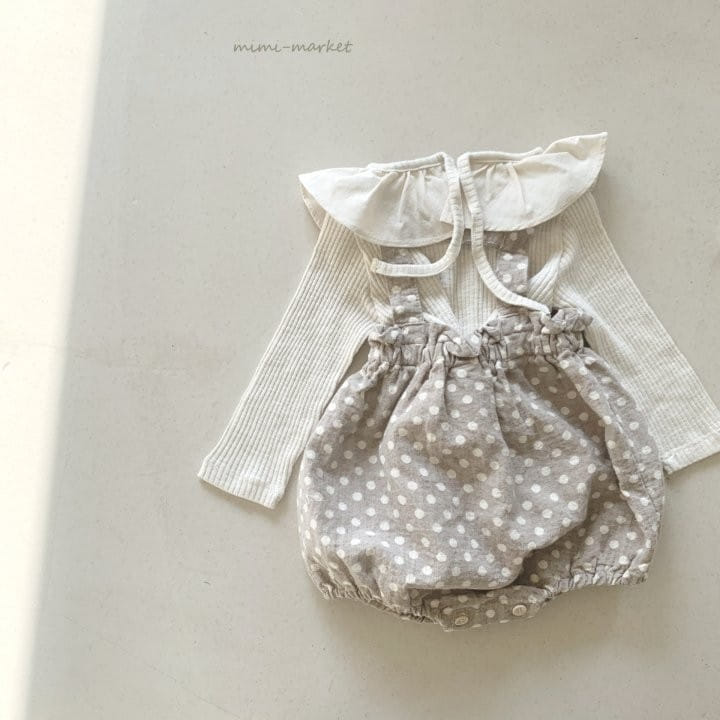 Mimi Market - Korean Baby Fashion - #babyboutiqueclothing - Dot Jar Suspender Pants - 7