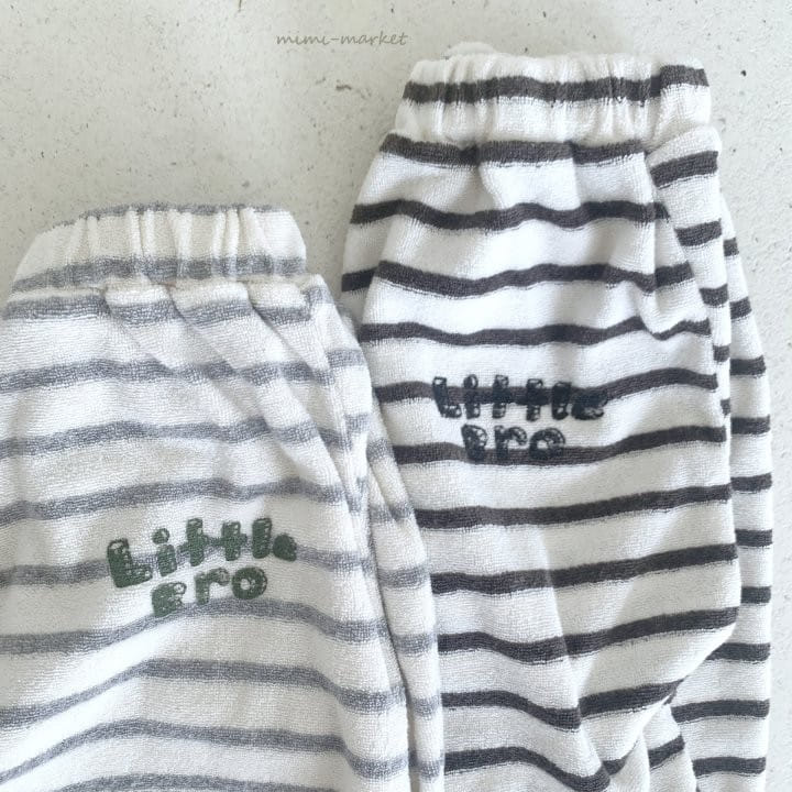 Mimi Market - Korean Baby Fashion - #babyboutiqueclothing - Stripe Terry Pants - 2