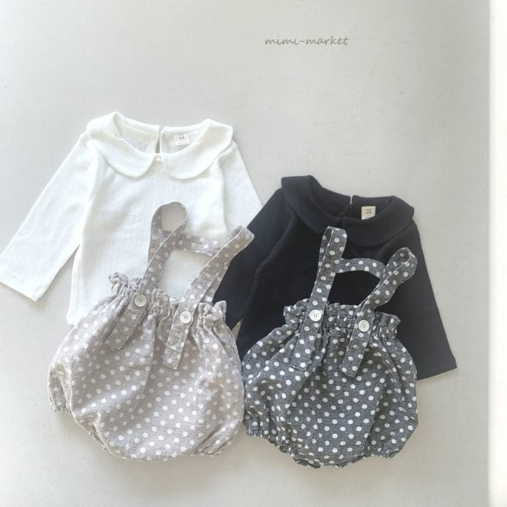 Mimi Market - Korean Baby Fashion - #babyclothing - Dot Jar Suspender Pants - 8