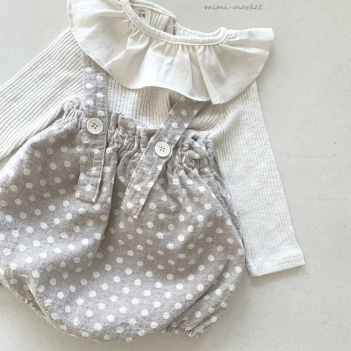 Mimi Market - Korean Baby Fashion - #babyfashion - Dot Jar Suspender Pants - 9