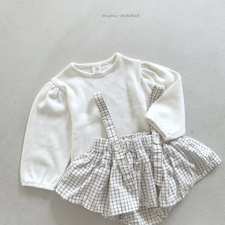Mimi Market - Korean Baby Fashion - #babyclothing - Pin Check Canopy Skirt - 4