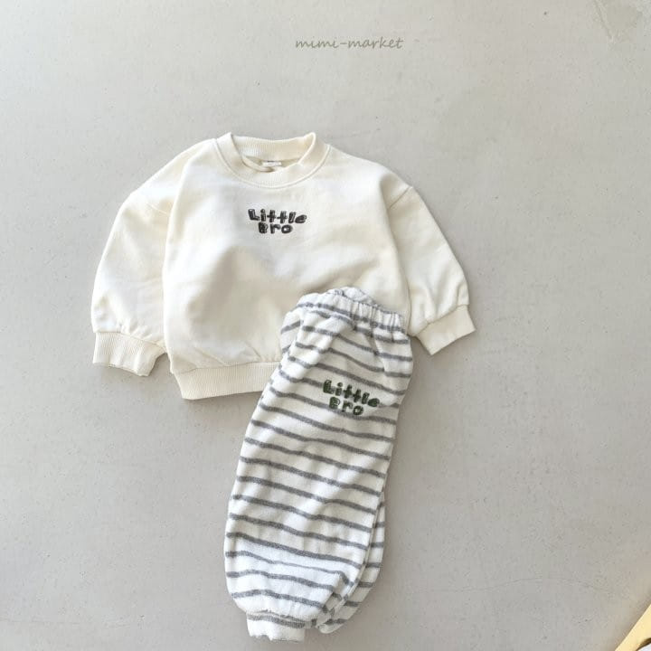 Mimi Market - Korean Baby Fashion - #babyfever - Stripe Terry Pants - 5