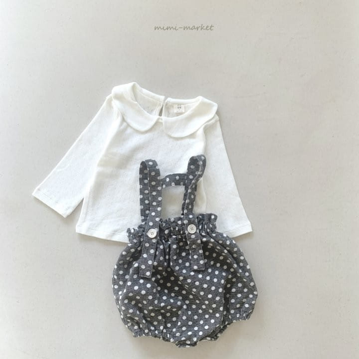 Mimi Market - Korean Baby Fashion - #babygirlfashion - Dot Jar Suspender Pants - 11