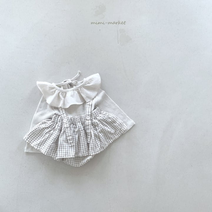 Mimi Market - Korean Baby Fashion - #babylifestyle - Pin Check Canopy Skirt - 7