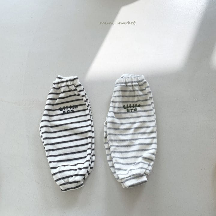 Mimi Market - Korean Baby Fashion - #babylifestyle - Stripe Terry Pants - 7