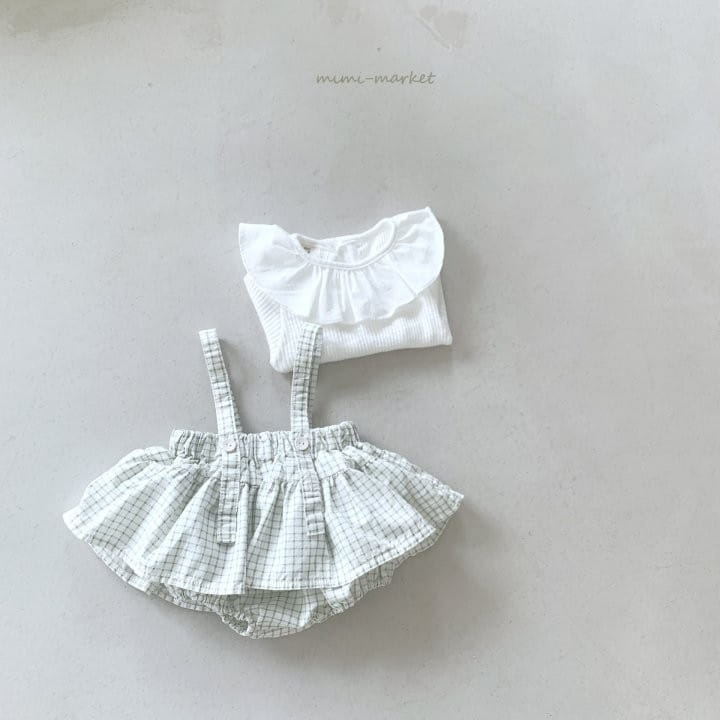 Mimi Market - Korean Baby Fashion - #babyootd - Pin Check Canopy Skirt - 9