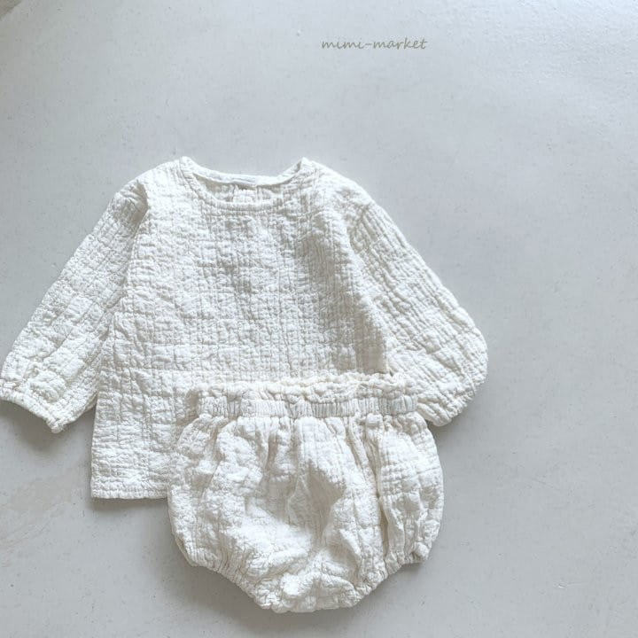 Mimi Market - Korean Baby Fashion - #babyoutfit - Beaver Top + Bloomer Set