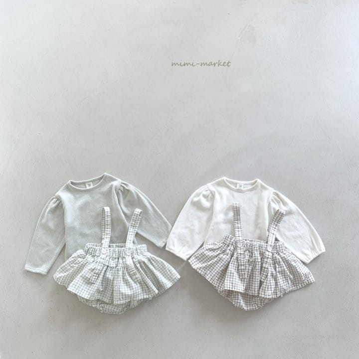 Mimi Market - Korean Baby Fashion - #babyoutfit - Pin Check Canopy Skirt - 10