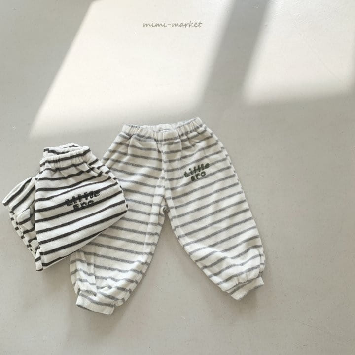 Mimi Market - Korean Baby Fashion - #babyoutfit - Stripe Terry Pants - 10