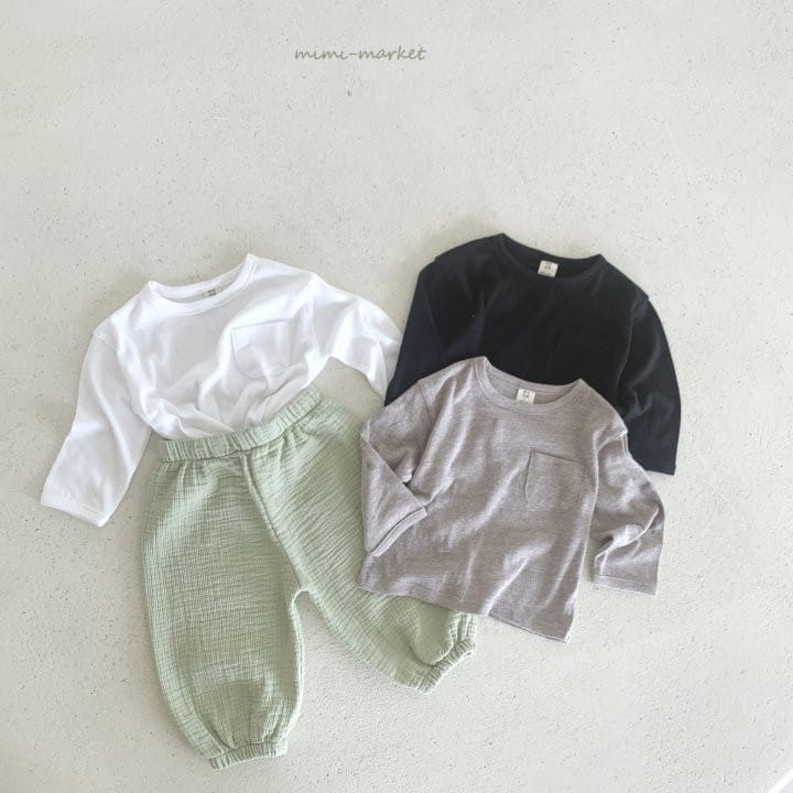 Mimi Market - Korean Baby Fashion - #babyoutfit - Pocket Tee - 6