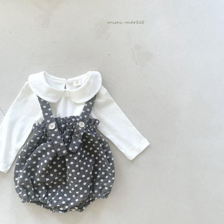 Mimi Market - Korean Baby Fashion - #babywear - Dot Jar Suspender Pants - 2