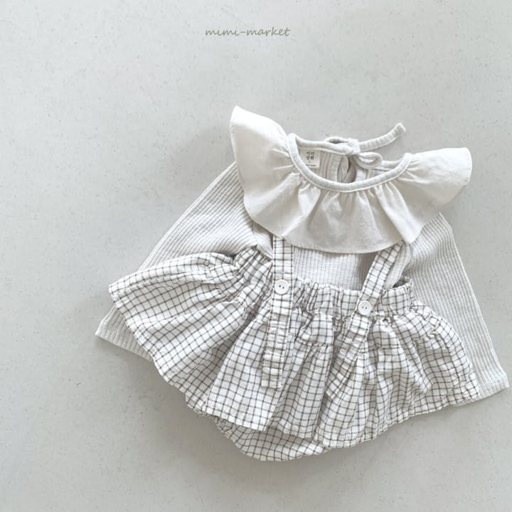 Mimi Market - Korean Baby Fashion - #babywear - Pin Check Canopy Skirt - 12