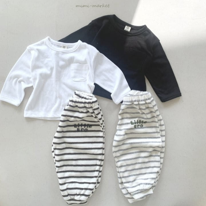 Mimi Market - Korean Baby Fashion - #babywear - Stripe Terry Pants - 12