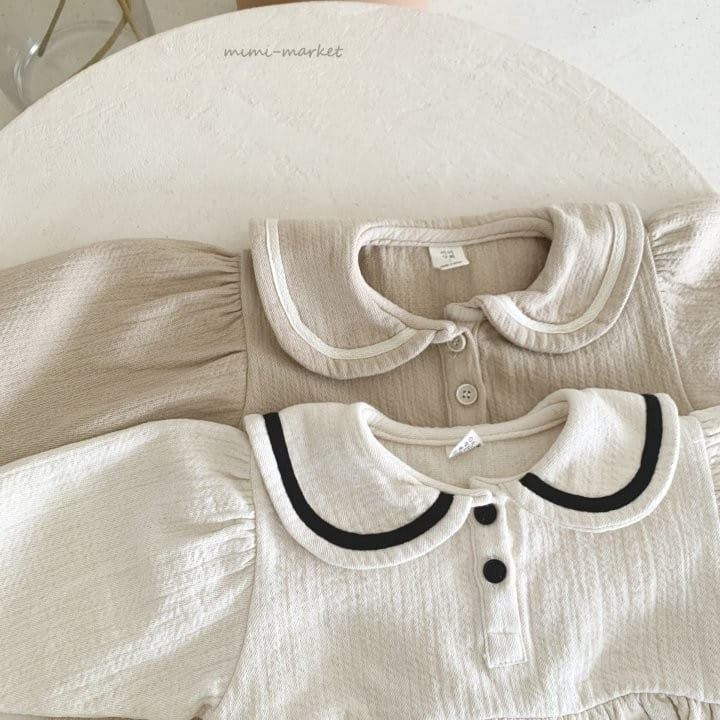 Mimi Market - Korean Baby Fashion - #onlinebabyboutique - Sailor One-piece - 2