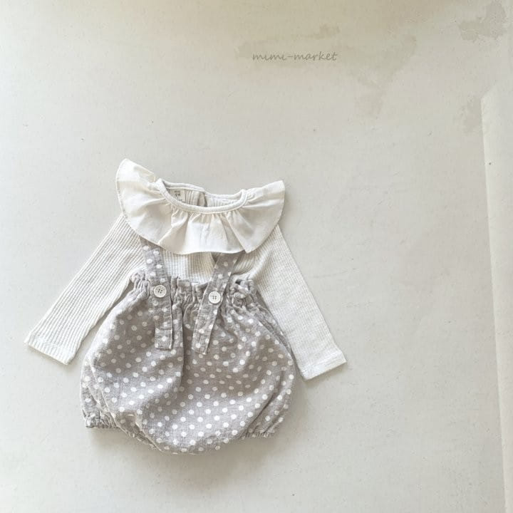 Mimi Market - Korean Baby Fashion - #onlinebabyboutique - Dot Jar Suspender Pants - 3