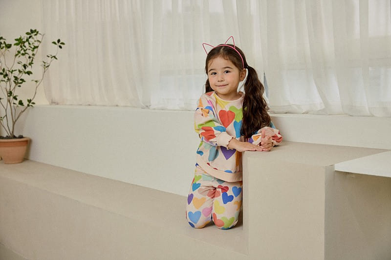 Mimico - Korean Children Fashion - #Kfashion4kids - Big Heart Tee - 9