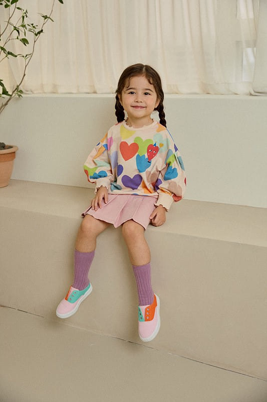 Mimico - Korean Children Fashion - #childofig - Big Heart Tee
