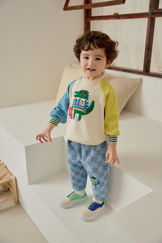 Mimico - Korean Children Fashion - #designkidswear - Border Check Pants - 10