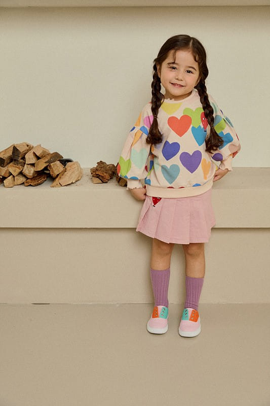 Mimico - Korean Children Fashion - #designkidswear - Big Heart Tee - 3