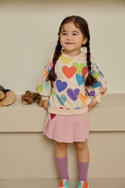 Mimico - Korean Children Fashion - #designkidswear - Big Heart Tee - 4