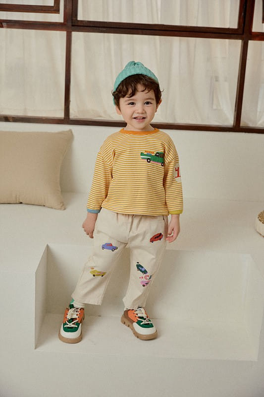 Mimico - Korean Children Fashion - #kidsshorts - Croak Collar Tee - 9