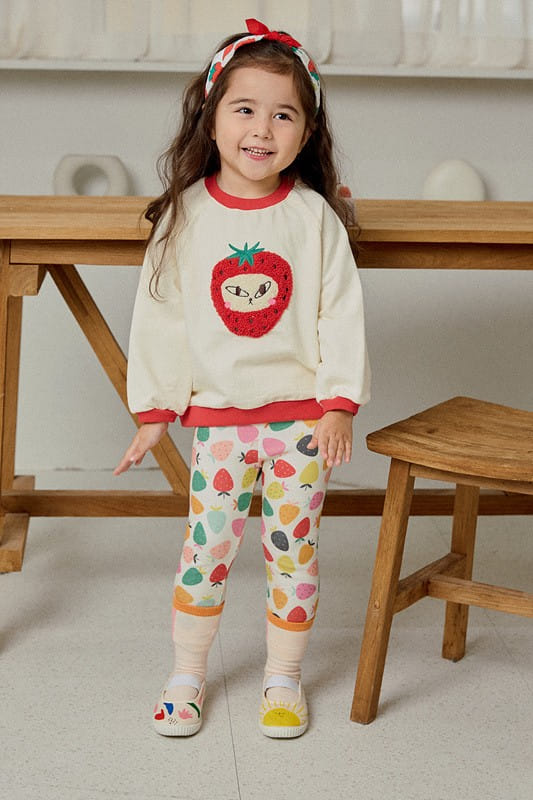 Mimico - Korean Children Fashion - #kidsshorts - Strawberry Tee - 10
