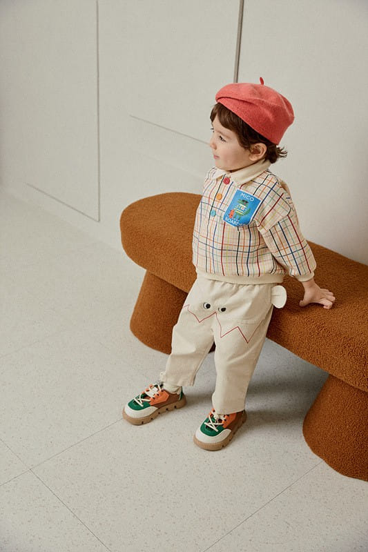 Mimico - Korean Children Fashion - #kidsstore - Collar Check Tee - 8