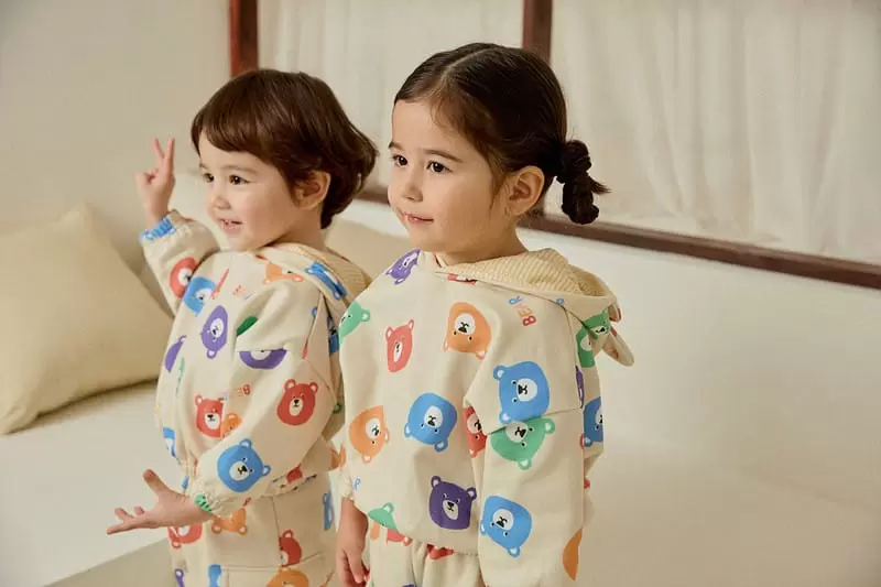 Mimico - Korean Children Fashion - #kidzfashiontrend - Cap Andvisors Top Bottom Set - 3