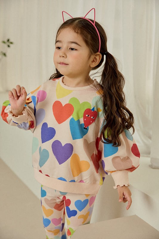 Mimico - Korean Children Fashion - #kidzfashiontrend - Big Heart Tee - 8